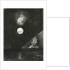 On the Horizon, the Angel of Certitude, and in the Dark Sky, a Questioning Glance. Series: For Edgar by Odilon Redon
