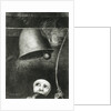 A Mask Sounds the Death Knell. Series: For Edgar Poe, 1882 by Odilon Redon
