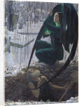 The Death of the Grave Digger (La mort du fossoyeur), 1895-1900 by Carlos Schwabe