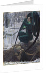 The Death of the Grave Digger (La mort du fossoyeur), 1895-1900 by Carlos Schwabe