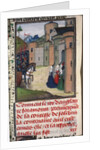 Edward III of England and Catherine Grandison. Miniature from Chroniques dAngleterre by Jean de Wav by Anonymous