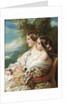 Queen Victoria and her cousin, the Duchess of Nemours, 1852 by Franz Xavier Winterhalter