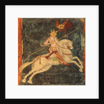King Wladyslaw II. Jagiello. Fresco in the Trinity Chapel in Lublin, Early 15th century by Anonymous