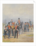 Officers and Soldiers of the Life-Guards Dragoon Regiment, 1873 by Pyotr Ivanovich Balashov