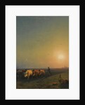 Ploughing the fields, Crimea, 1865 by Ivan Konstantinovich Aivazovsky