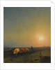Ploughing the fields, Crimea, 1865 by Ivan Konstantinovich Aivazovsky