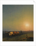 Ploughing the fields, Crimea, 1865 by Ivan Konstantinovich Aivazovsky