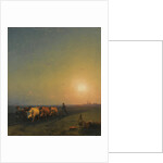 Ploughing the fields, Crimea, 1865 by Ivan Konstantinovich Aivazovsky