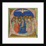 The Pentecost. Initial S from an manuscript Gradual, ca 1430 by Anonymous