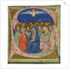 The Pentecost. Initial S from an manuscript Gradual, ca 1430 by Anonymous