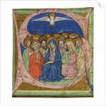 The Pentecost. Initial S from an manuscript Gradual, ca 1430 by Anonymous