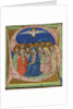The Pentecost. Initial S from an manuscript Gradual, ca 1430 by Anonymous