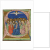 The Pentecost. Initial S from an manuscript Gradual, ca 1430 by Anonymous