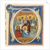 The Pentecost. Initial O from an Antiphoner, ca 1320 by Anonymous