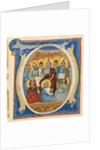 The Pentecost. Initial O from an Antiphoner, ca 1320 by Anonymous