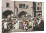 Bustling Marketplace, Prague, 1804 by Georg Emanuel Opiz