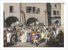 Bustling Marketplace, Prague, 1804 by Georg Emanuel Opiz