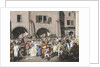 Bustling Marketplace, Prague, 1804 by Georg Emanuel Opiz