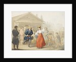 Merry-making Outside a Tavern by Georg Emanuel Opiz