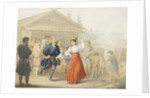 Merry-making Outside a Tavern by Georg Emanuel Opiz