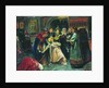 The forced tonsure, 1896 by Klavdi Vasilyevich Lebedev