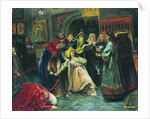 The forced tonsure, 1896 by Klavdi Vasilyevich Lebedev