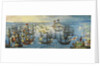 The Spanish Armada off the south coast of England, 1588 by Monogrammist VHE