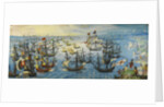 The Spanish Armada off the south coast of England, 1588 by Monogrammist VHE