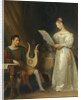 Interior with a Man holding a Lyre and a Woman with a Music Score by Marguerite Gérard