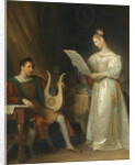Interior with a Man holding a Lyre and a Woman with a Music Score by Marguerite Gérard