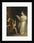 Interior with a Man holding a Lyre and a Woman with a Music Score by Marguerite Gérard