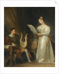 Interior with a Man holding a Lyre and a Woman with a Music Score by Marguerite Gérard