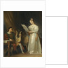 Interior with a Man holding a Lyre and a Woman with a Music Score by Marguerite Gérard