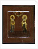 Saints Gurias of Kazan and Varsonofius of Tver, 17th century by Russian icon