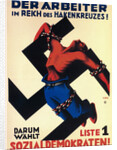 The worker under the swastika state! Therefore choose list 1, the Social Democrats!, 1932 by Karl Geiss