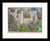 The Siege of the Castle of Mortagne, near Bordeaux, in 1377 (aus Recueil des croniques dEngleterre by Anonymous