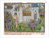 The Siege of the Castle of Mortagne, near Bordeaux, in 1377 (aus Recueil des croniques dEngleterre by Anonymous