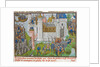 The Siege of the Castle of Mortagne, near Bordeaux, in 1377 (aus Recueil des croniques dEngleterre by Anonymous
