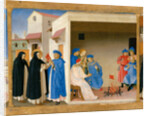 The Dispute of Saint Dominic and the Miracle of the Book (Predella of the retable The Coronation of by Fra Giovanni da Fiesole Angelico