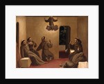 Apparition of Saint Francis at Arles (Scenes from the life of Saint Francis of Assisi), ca 1429 by Fra Giovanni da Fiesole Angelico