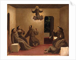 Apparition of Saint Francis at Arles (Scenes from the life of Saint Francis of Assisi), ca 1429 by Fra Giovanni da Fiesole Angelico