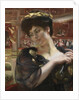 La Comédie-Française. Portrait of the actress Gabrielle Réjane by Paul-Albert Besnard