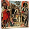 Resurrected Christ with Mary Magdalen and Saints John the Baptist and Jerome, c. 1492 by Bartolomeo Montagna