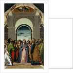 The Descent of the Holy Spirit. Central Panel of Polyptich of the Pentecost, ca 1475 by Alvise Vivarini