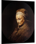 Portrait of Rembrandts Mother by Gerard Dou