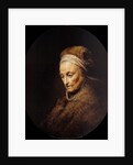Portrait of Rembrandts Mother by Gerard Dou