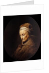 Portrait of Rembrandts Mother by Gerard Dou