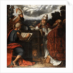 Dispute of four Church Fathers on the Immaculate Conception, 1541 by Dosso Dossi