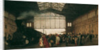Arrival of a Train at Vienna Northwest Station, 1875 by Karl Karger