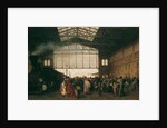 Arrival of a Train at Vienna Northwest Station, 1875 by Karl Karger